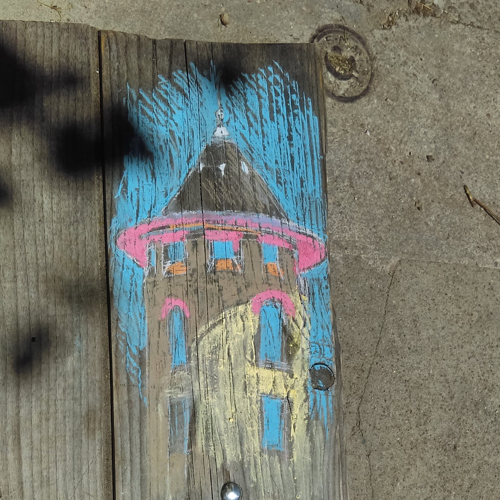 La craie sur le motif